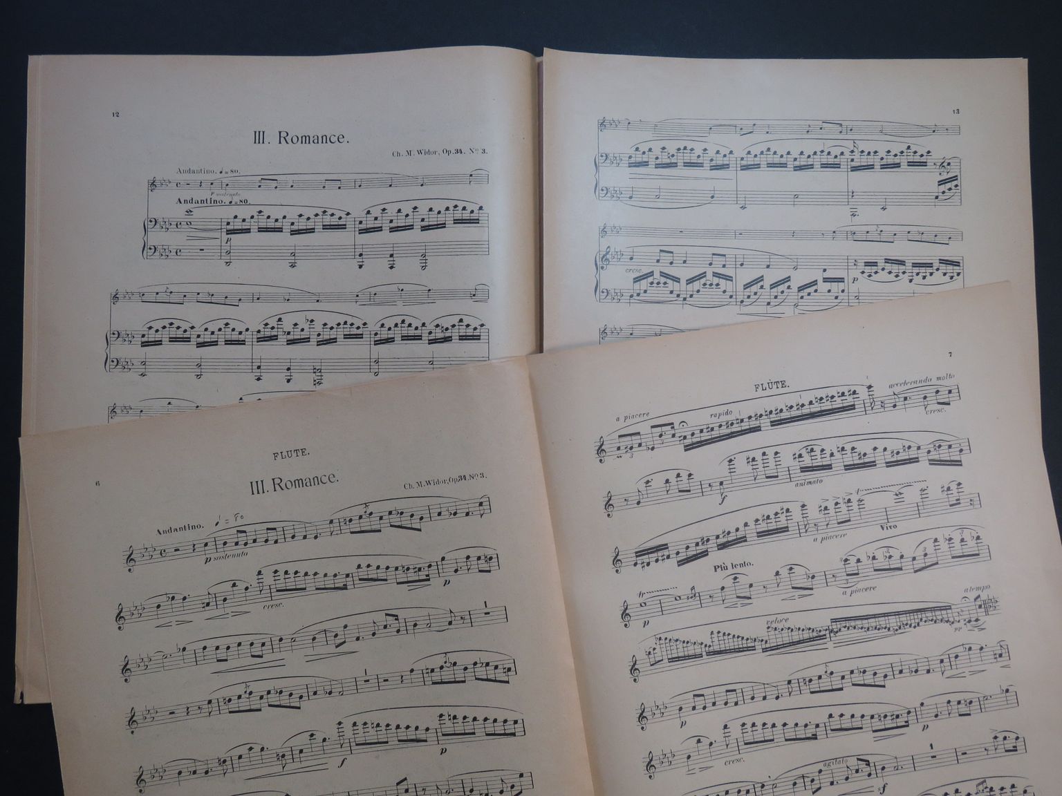 WIDOR Ch. M. Suite op 34 Romance Piano Flûte 1954 WIDOR Ch. M. Suite op 34 Romance Piano Flûte 1954 [ ]