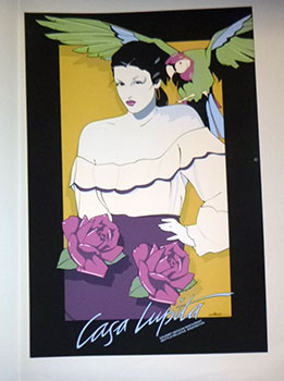 Casa Lupita. Gourmet Mexican Restaurant. Seattle/Bellevue Washington. First edition of the serigraph. Nagel, Patrick ( 1945-1984) [Satisfaisant]