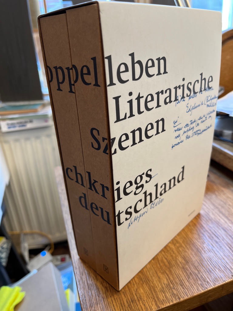 Doppelleben - literarische Szenen aus Nachkriegsdeutschland. Band 1: Begleitbuch zur Ausstellung. Band 2: Materialien zur Ausstellung Herausgegeben von Bernd Busch und Thomas Combrink. Erarbeitet von Helmut Böttiger unter Mitarbeit von Lutz Dittrich. - Böttiger, Helmut, Bernd Busch Thomas Combrink u. a.