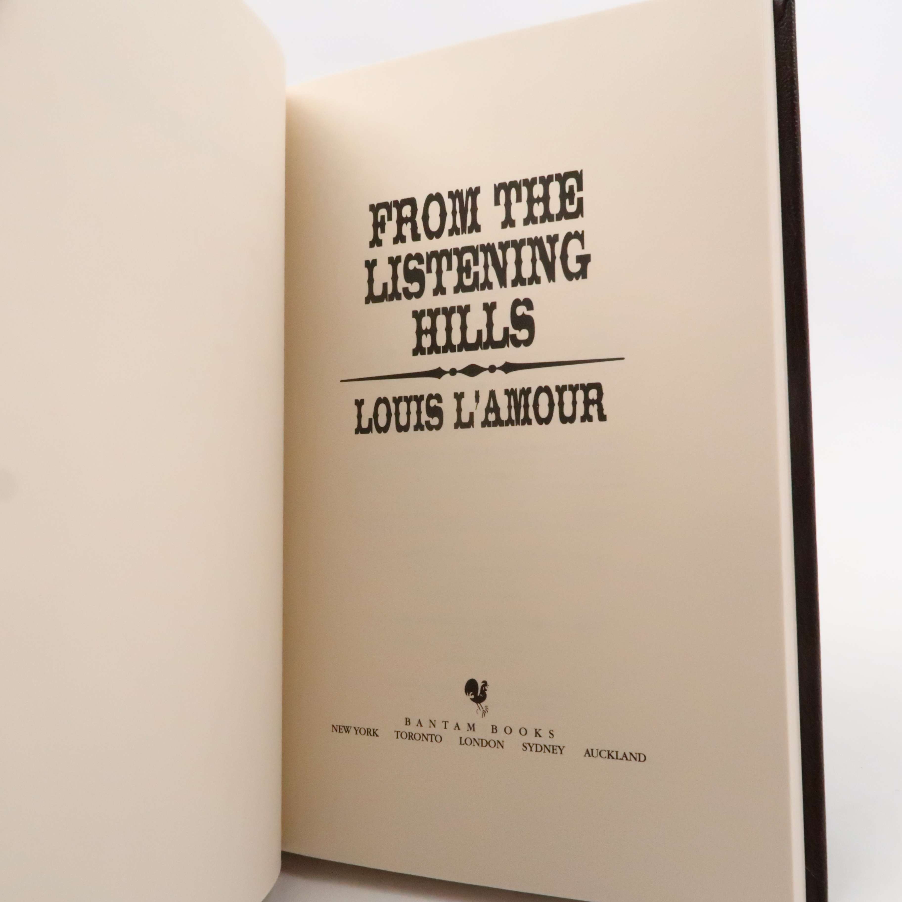 FROM THE LISTENING HILLS, Louis L'Amour