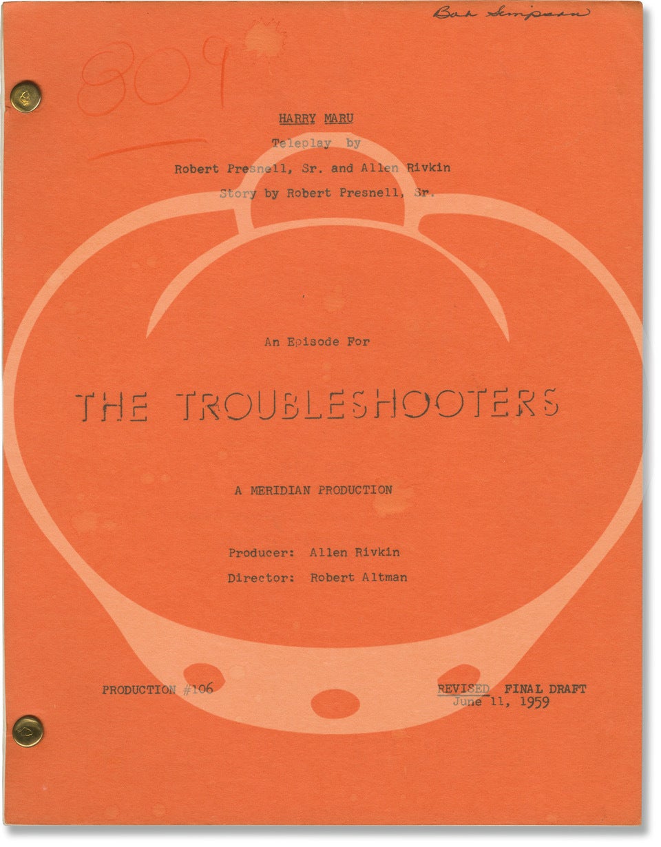 The Troubleshooters (Four original screenplays for the 1959-1960