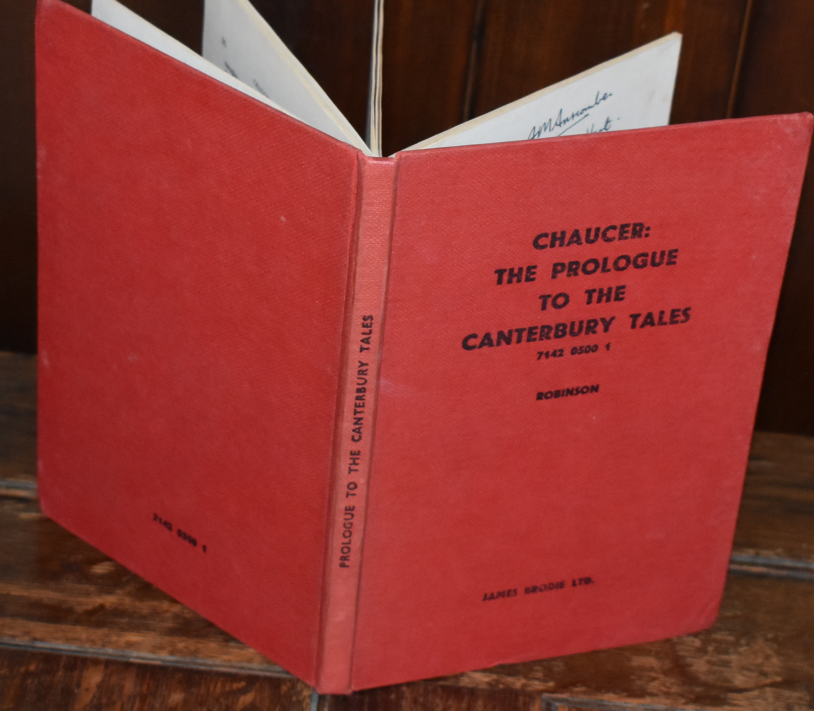 CHAUCER: THE PROLOGUE TO THE CANTERBURY TALES - FREDERIC W ROBINSON