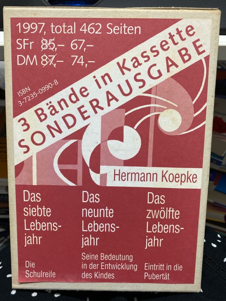 Das siebte Lebensjahr /Das neunte Lebensjahr /Das zwölfte Lebensjahr 3 Bände in Kassette Hrsg. von der Pädagogischen Sektion der Freien Hochschule für Geisteswissenschaft Goetheanum - Koepke, Hermann