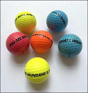 "Truism" Golf Ball, 1992 [Set of Six] Jenny Holzer [ ]