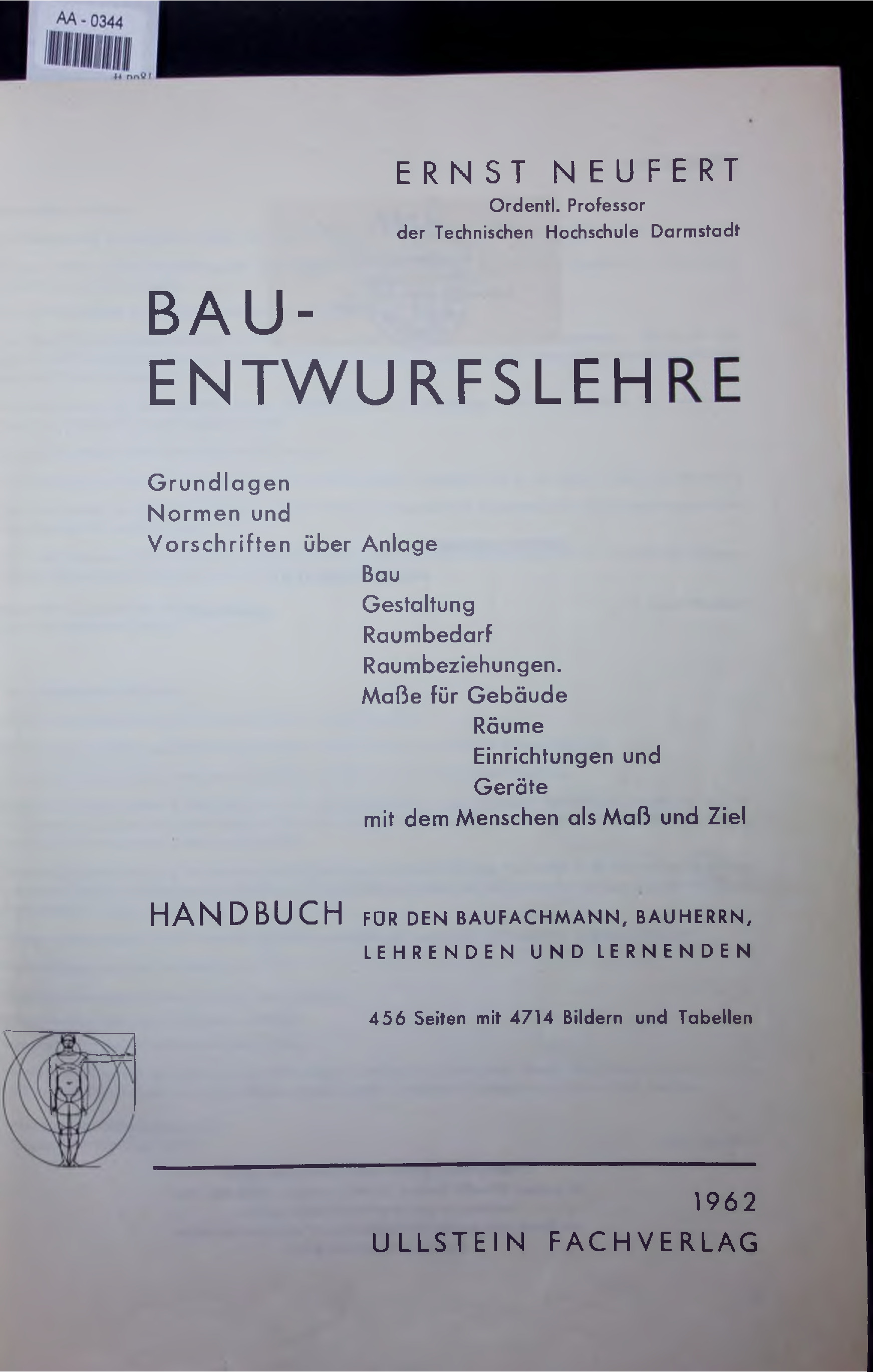 Bauentwurfslehre. - Neufert, Ernst