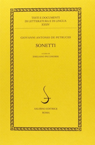 Sonetti. - Petrucci,Giovanni Antonio.