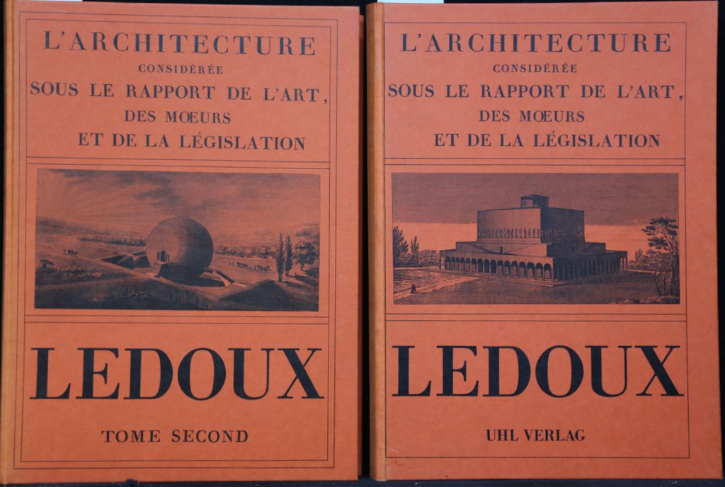L'Architecture considerée sous le rapport de l'art, des moeurs et de la législation. 2 Bände. - Ledoux, Claude Nicolas