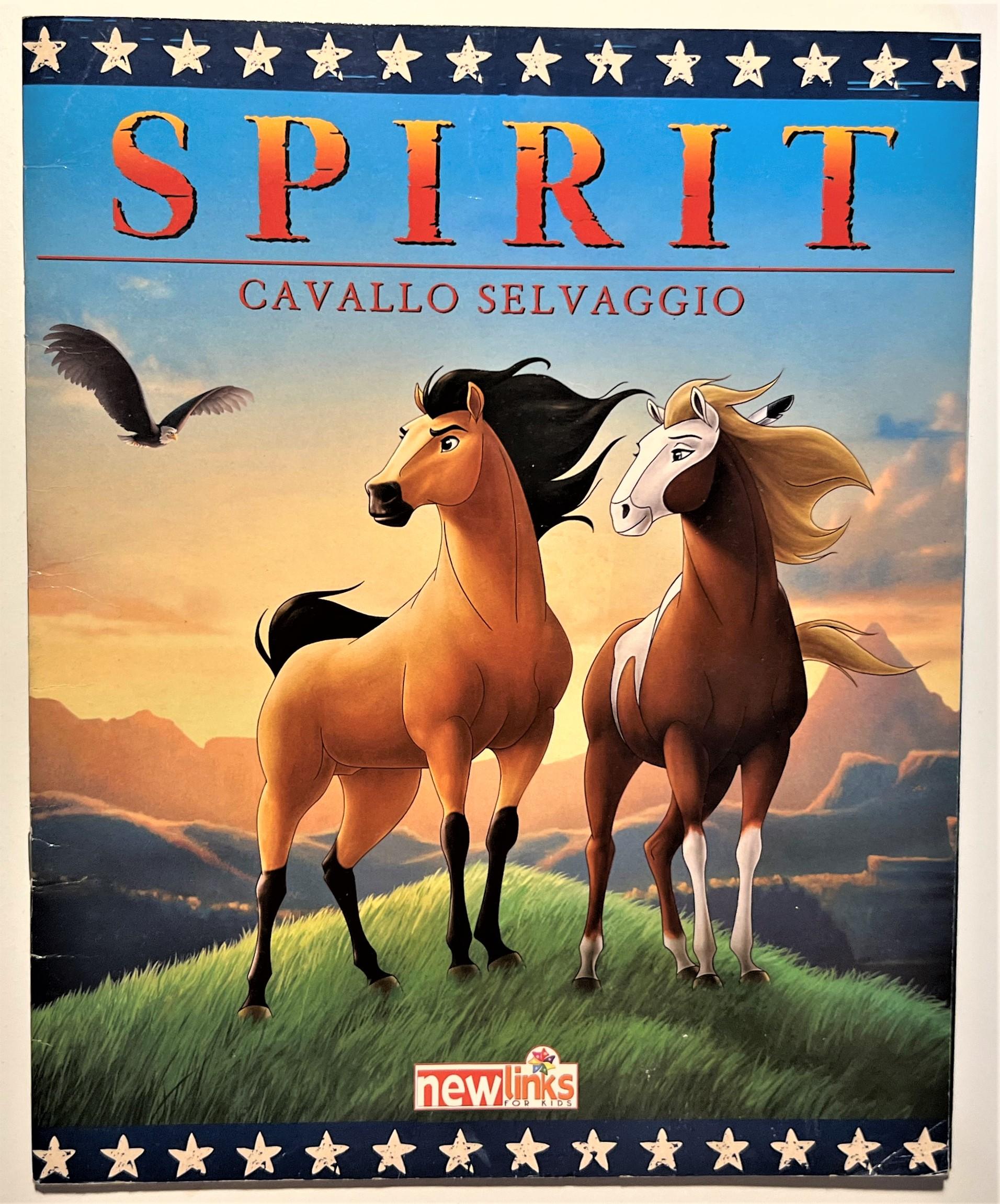 Album Figurine New Links - Spirit: Cavallo selvaggio - ed. 2002 Completo:  Buone Rilegato