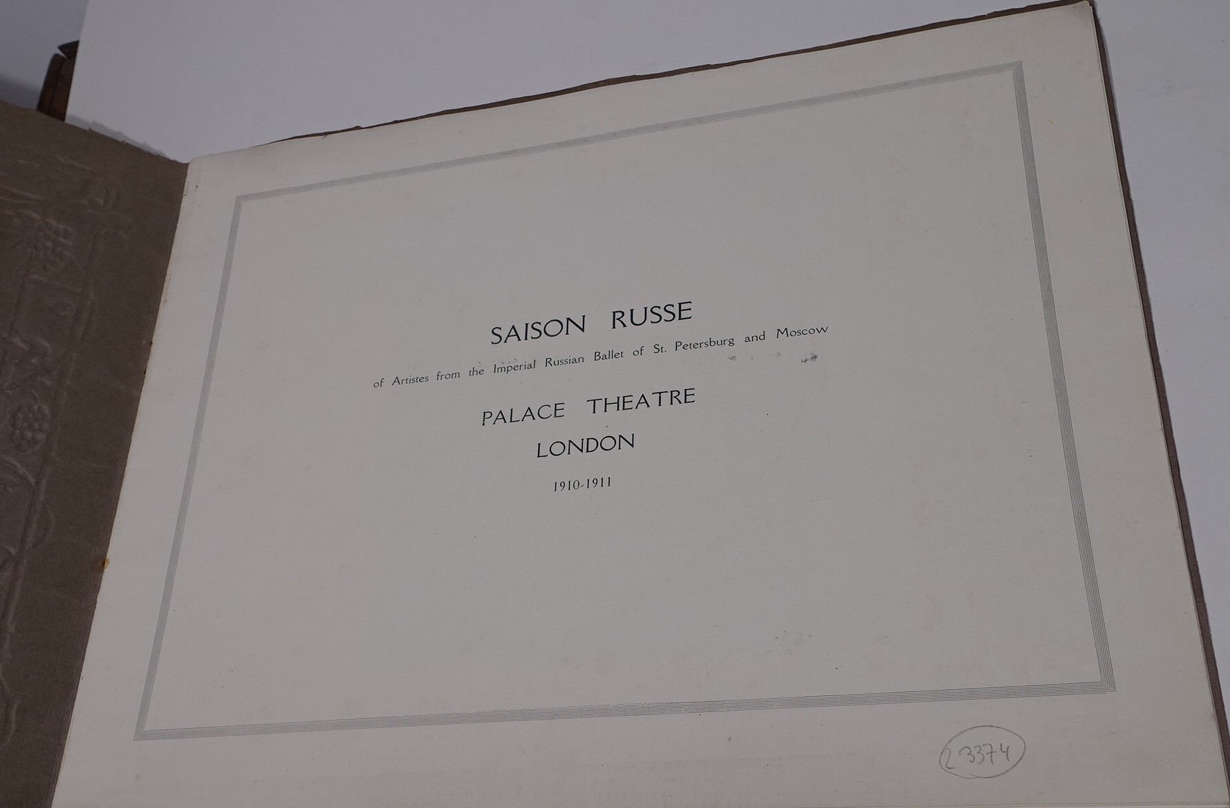 Broschüre russische Ballerina Anna Pawlowna Pawlowa (1881-1931 ...