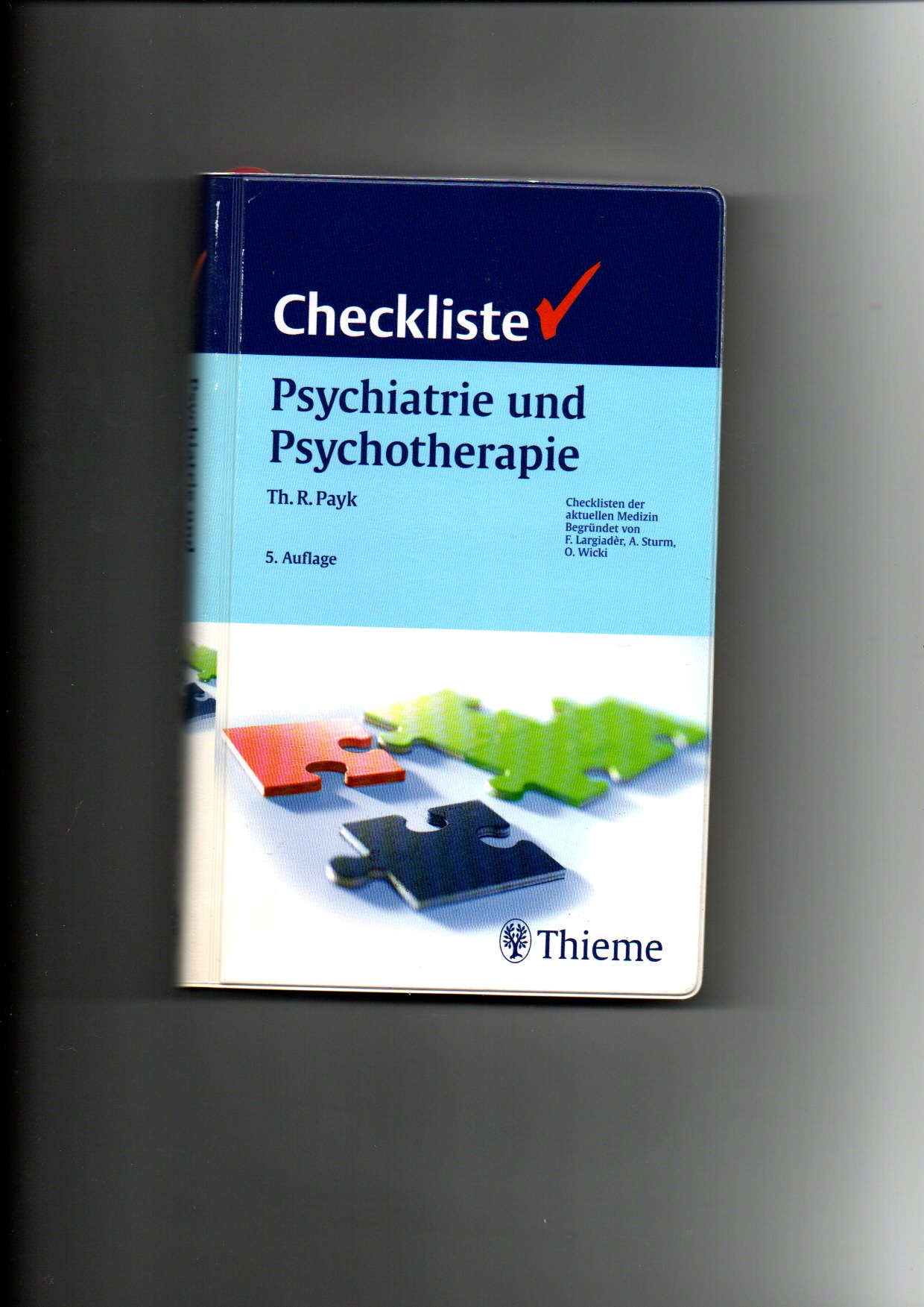 Theo R. Payk, Checkliste Psychiatrie und Psychotherapie - Payk, Theo R.