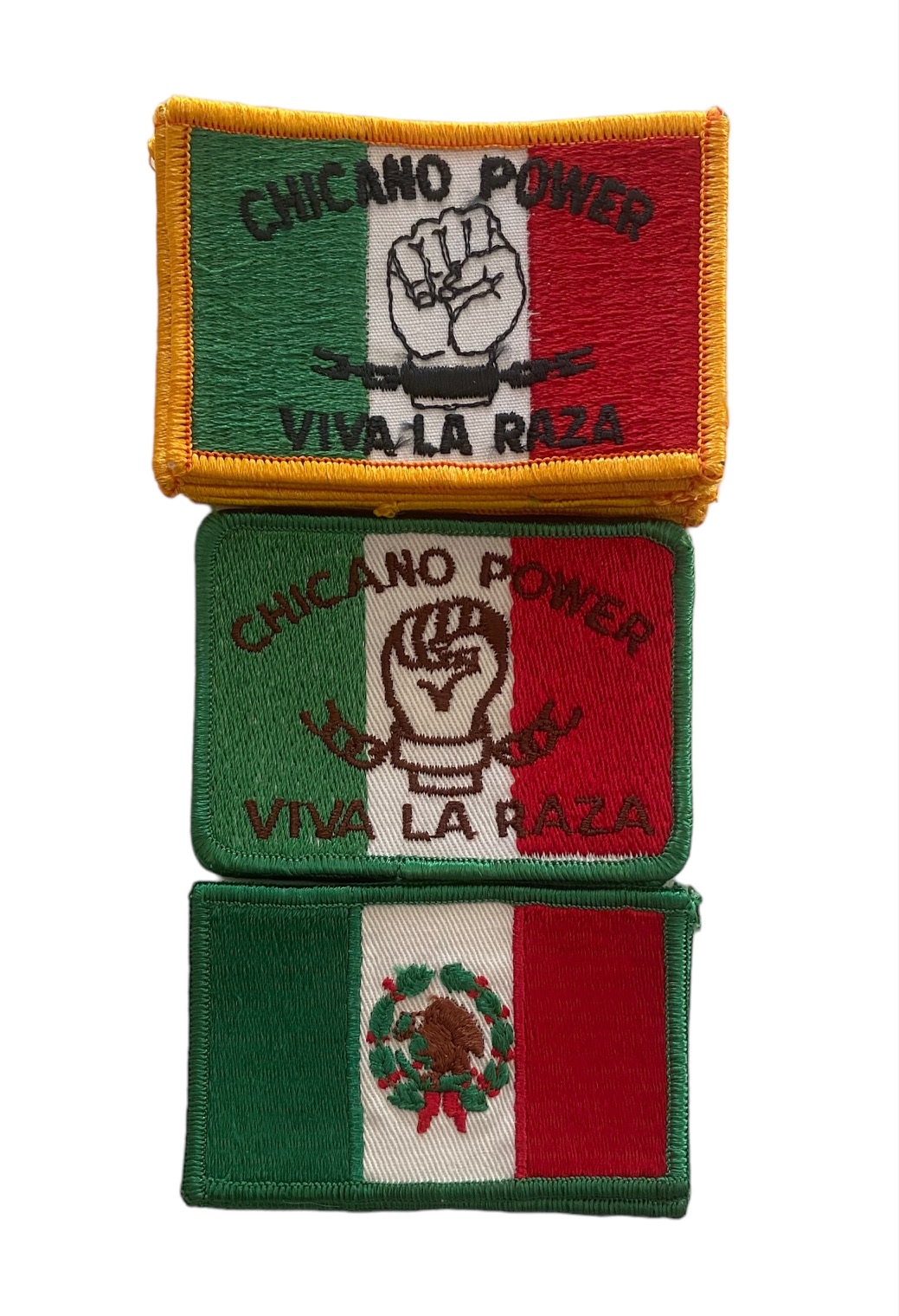 1970s Chicano Power Patches: Manuscript / Paper Collectible