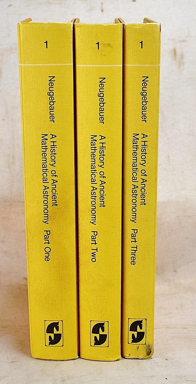 A History of Ancient Mathematical Astronomy (Studies in the History of Mathematics and Physical Sciences) 3 volume set - O. Neugebauer