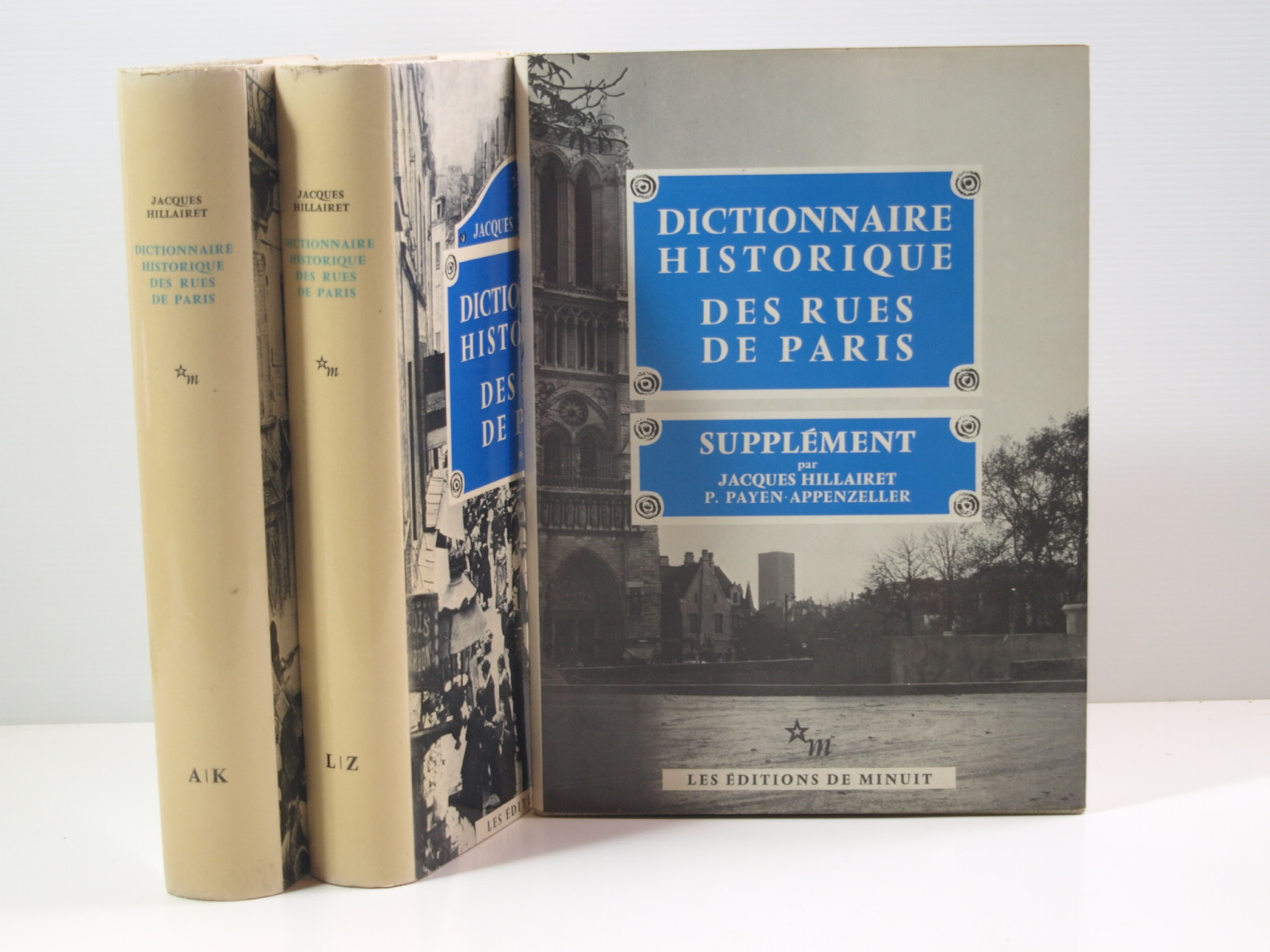 Dictionnaire historique des rues de Paris. 3 tomes - Hillairet, Jacques