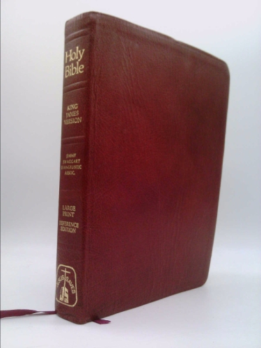 Holy BIBLE King James Version LARGE Print Jimmy Swaggart Reference/Study ED Leather Jimmy Swaggart [Good] [Hardcover]