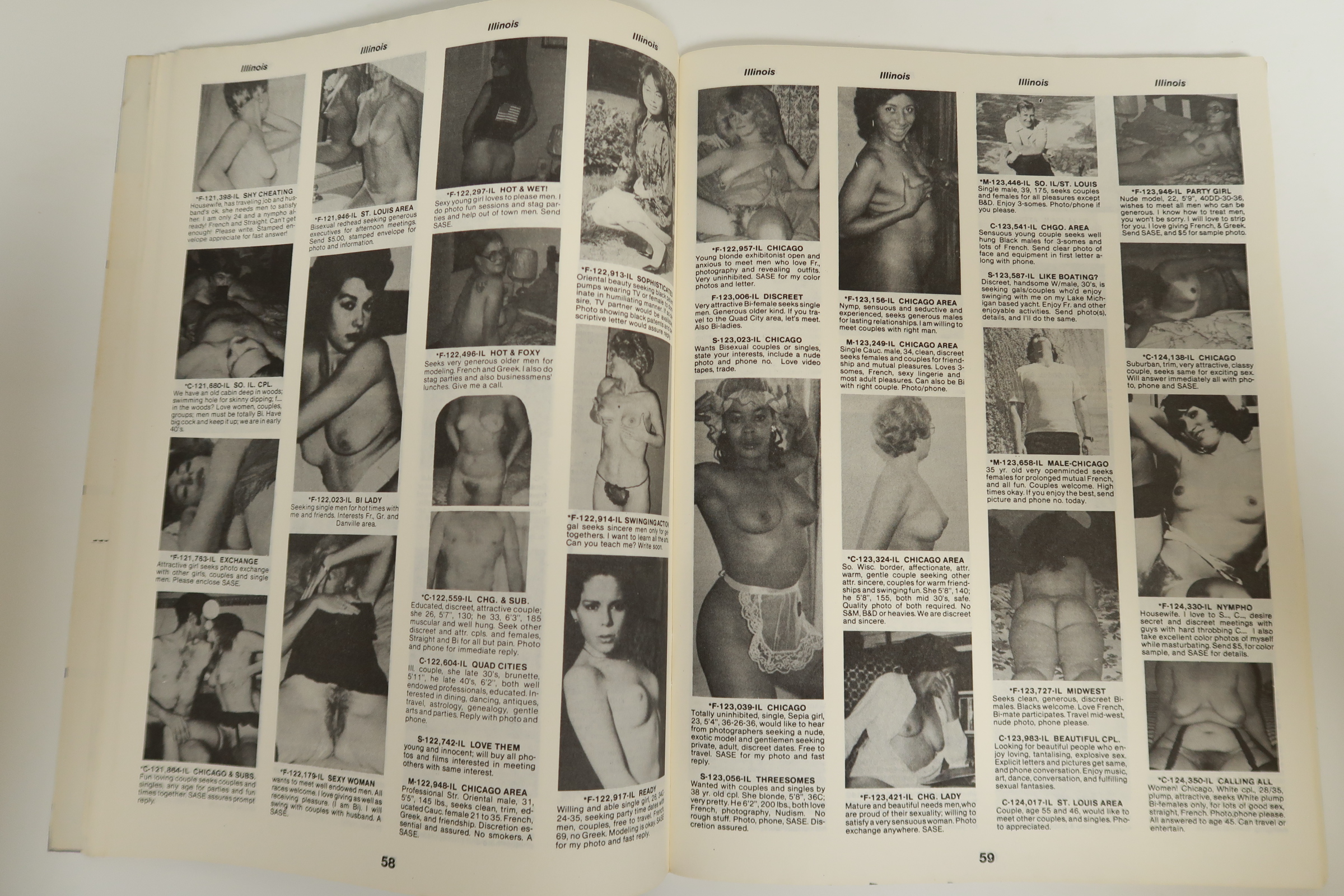 1982 SELECT Contact Personal Ads of Gals Guys and Couples Swingers Kinky Vintage Magazine (1982) Magazineandnbsp;/andnbsp;Periodical AlleyCatEnterprises