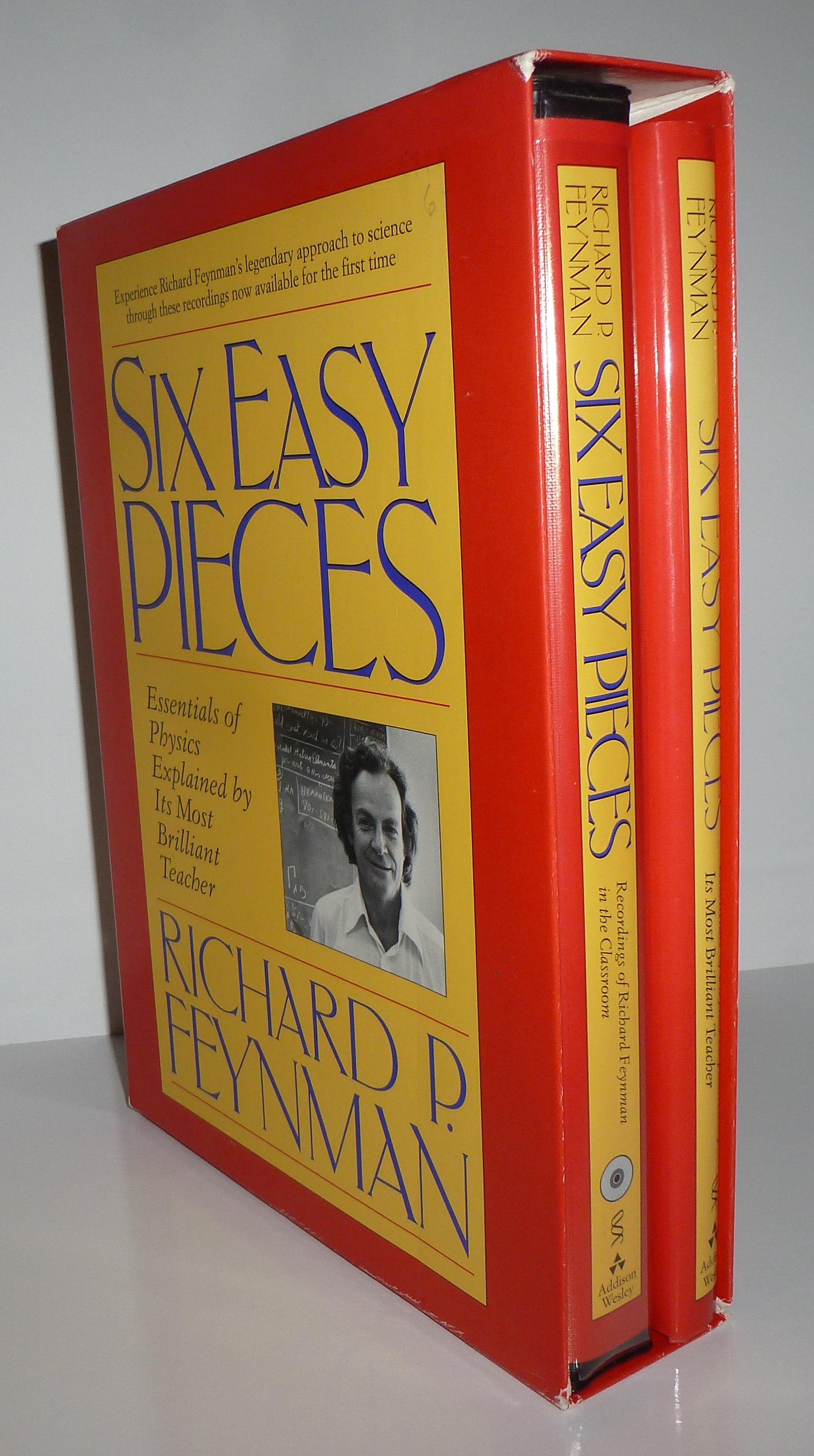 Six Easy Pieces: Essentials of Physics Explained by Its Most Brilliant Teacher (boxed set: hardcover book + 6 CDs) Feynman, Richard P. [Near Fine] [H