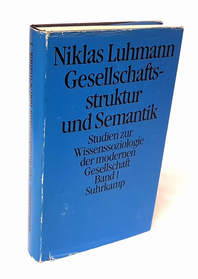 Gesellschaftsstruktur und Semantik. Band 1. - Luhmann, Niklas