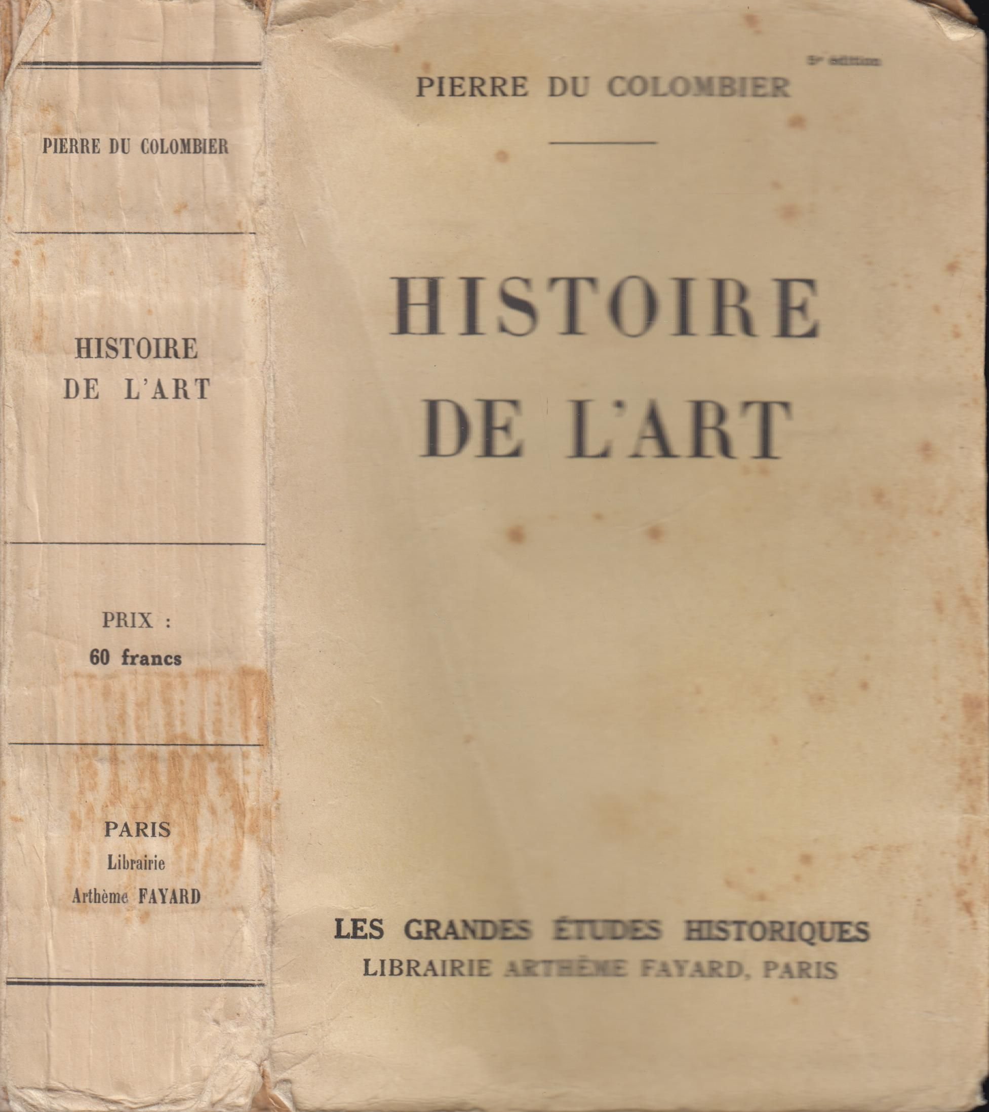 Histoire de l'art - Pierre Du Colombier