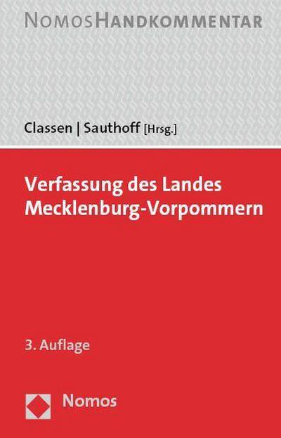 Verfassung des Landes Mecklenburg-Vorpommern - Claus Dieter Classen