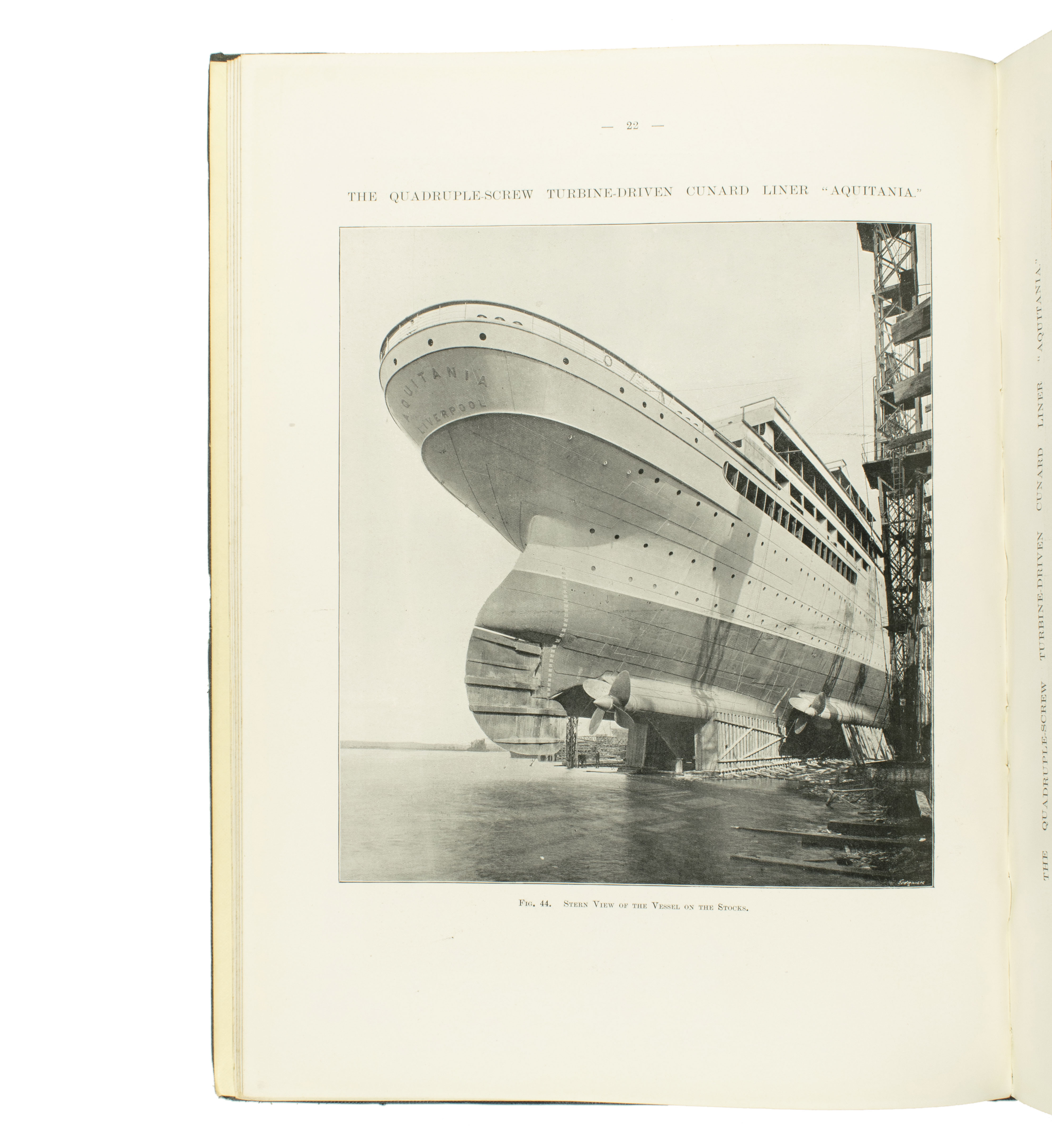 The Quadruple-Screw Turbine-Driven Cunard Liner 'Aquitania