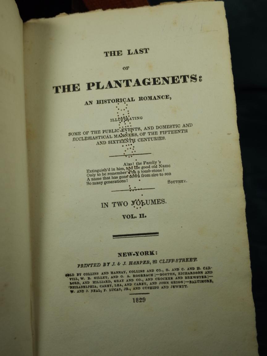 THE LAST OF THE A Historical Romance In Two Volumes by