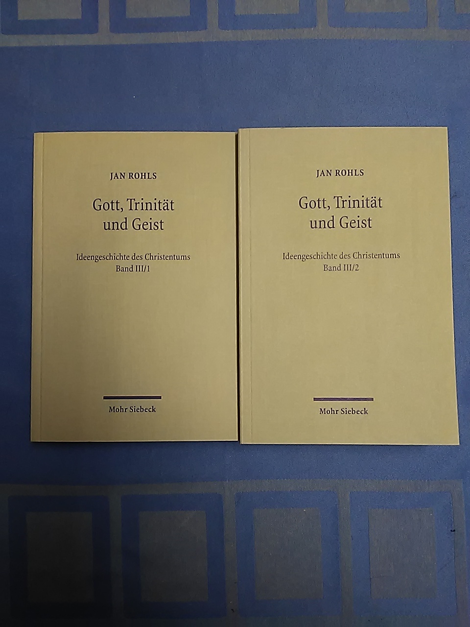 Gott, Trinität und Geist. Ideengeschichte des Christentums; Band III/1 und III/2 (2 Bände). - Rohls, Jan.