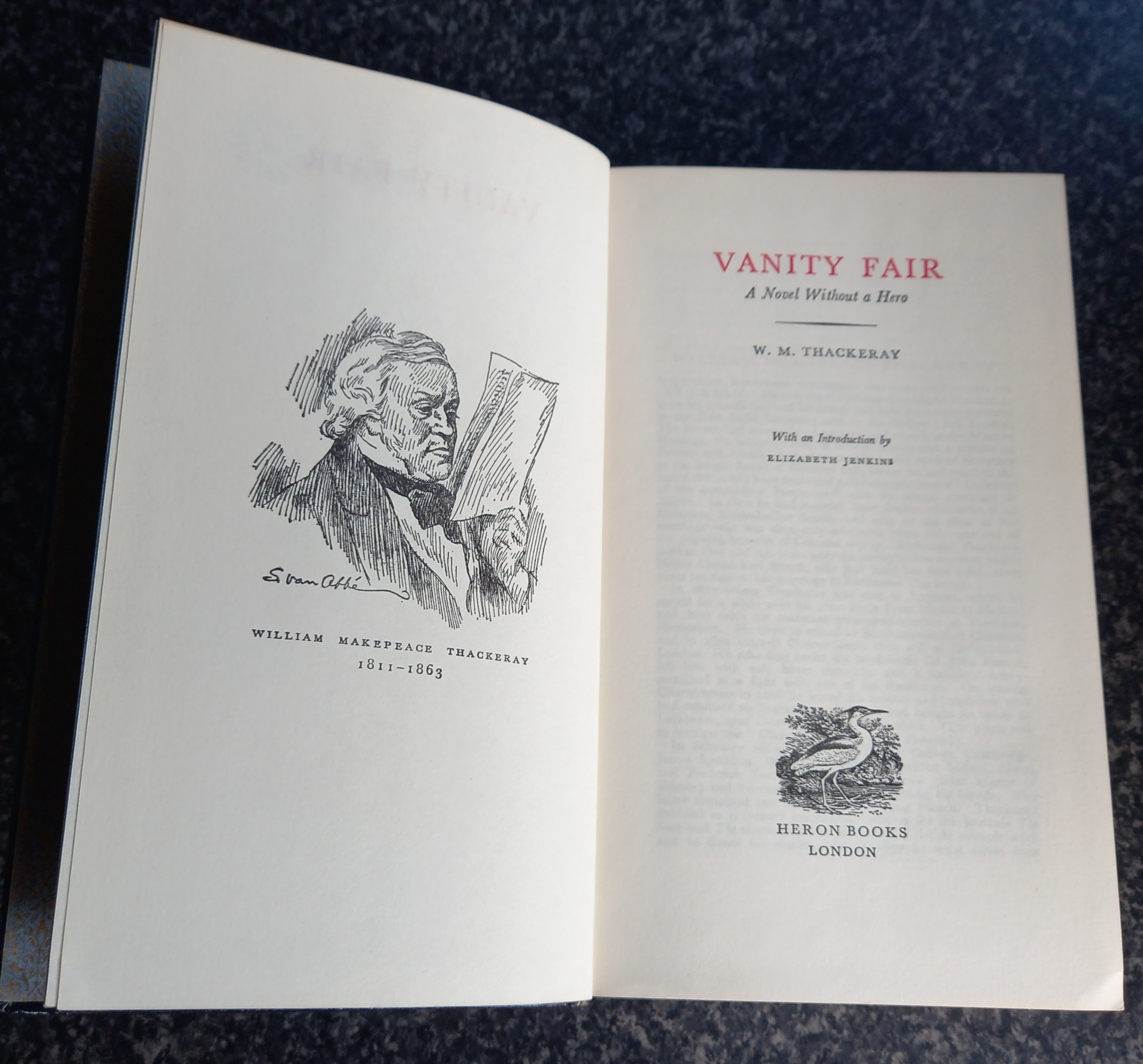Vanity Fair by W M Thackeray: Very Good Hardcover (1979) | just books
