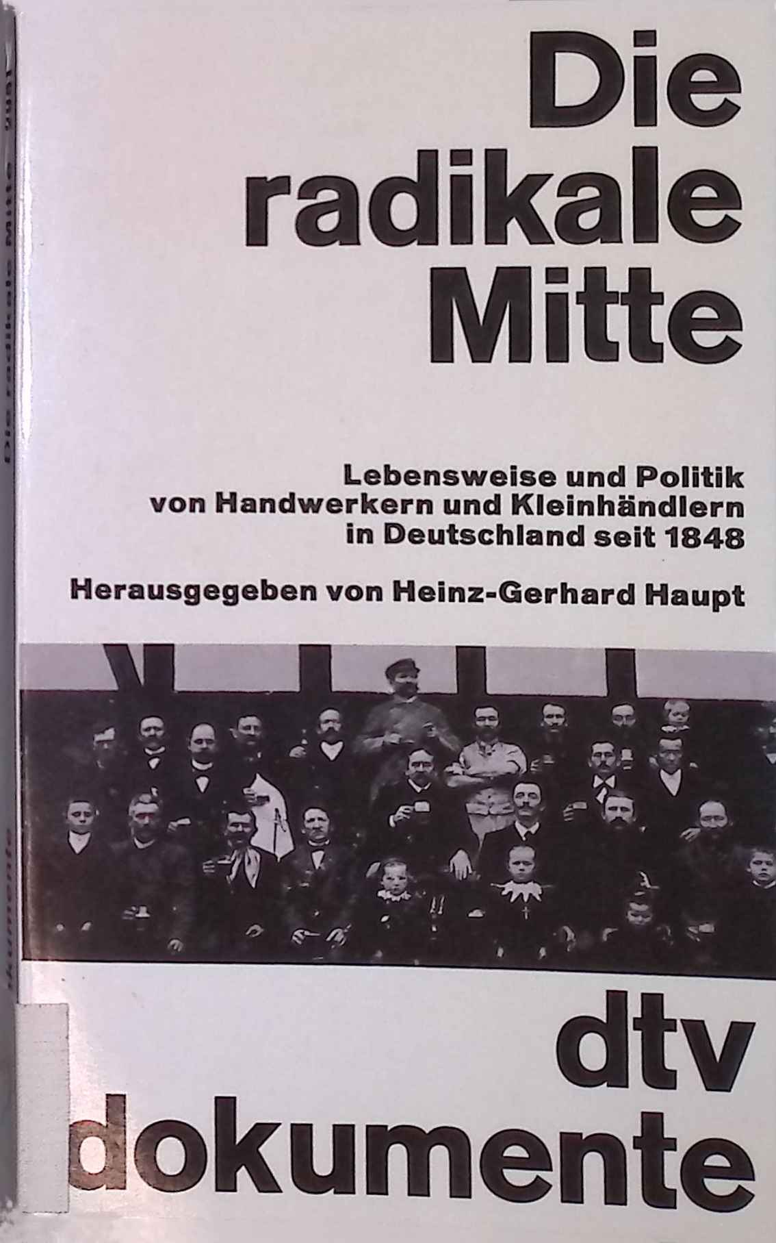 Die radikale Mitte. Lebensweise und Politik von Handwerkern und Kleinhändlern in Deutschland seit 1848. dtv 2951 - Haupt, Heinz-Gerhard