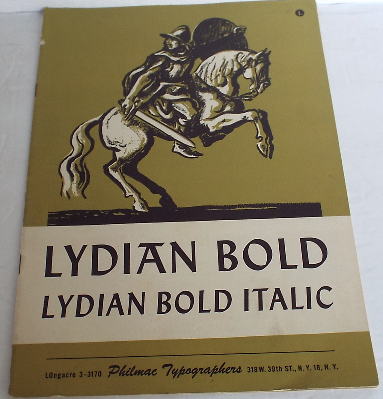 Lydian Bold, Lydian Bold Italic Philmac Typographers [Very Good] [Softcover]