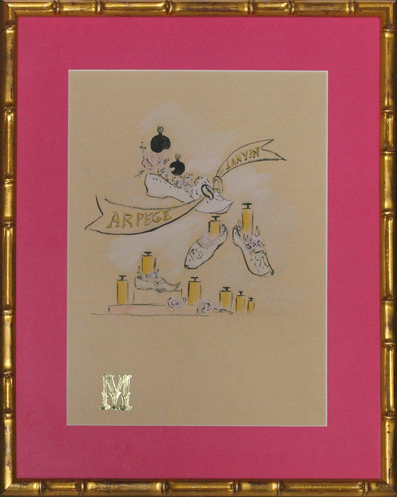 Lanvin of Paris Arpege Perfume c1950s Watercolour Alexander Warren Montel (1921-2002) [Very Good]