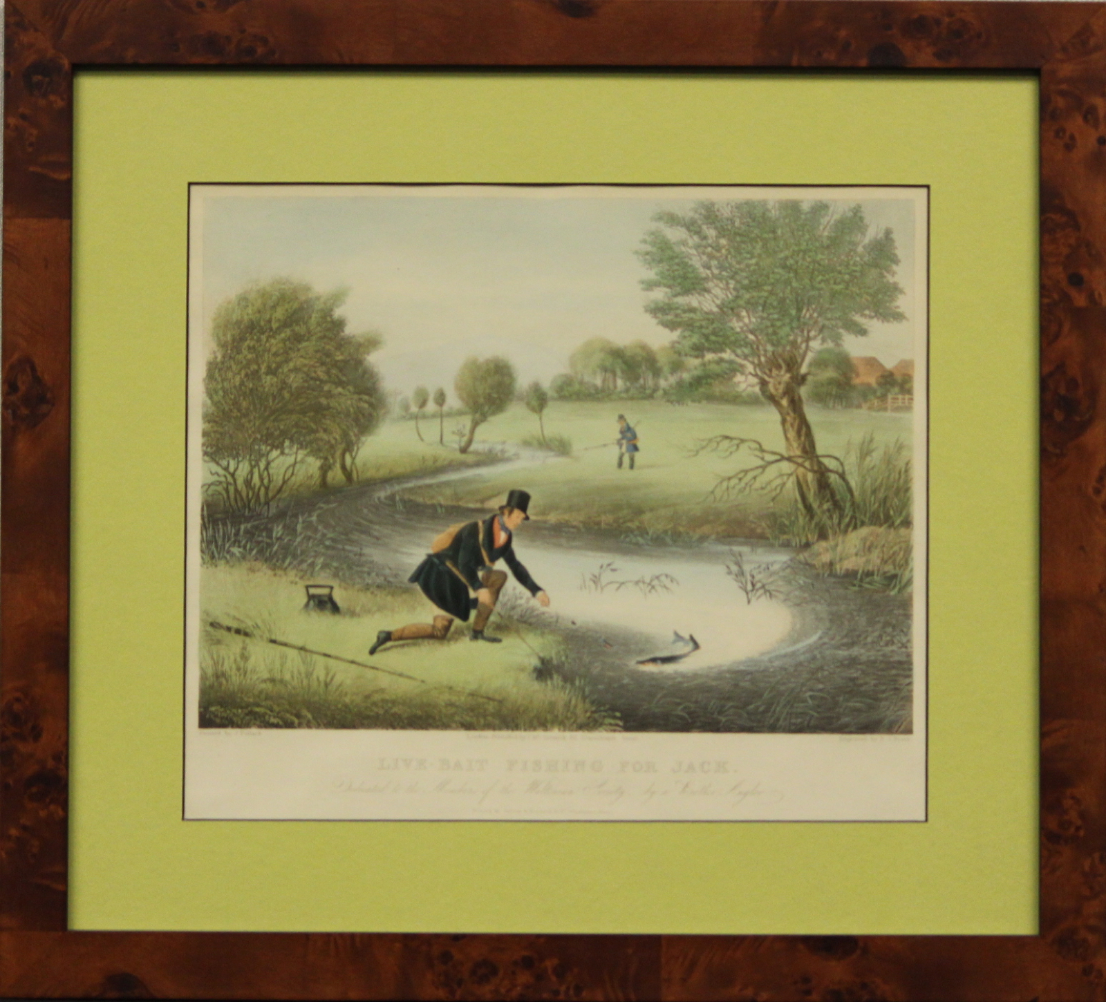Live-Bait Fishing for Jack by James Pollard James Pollard (1792-1867) [Very Good]