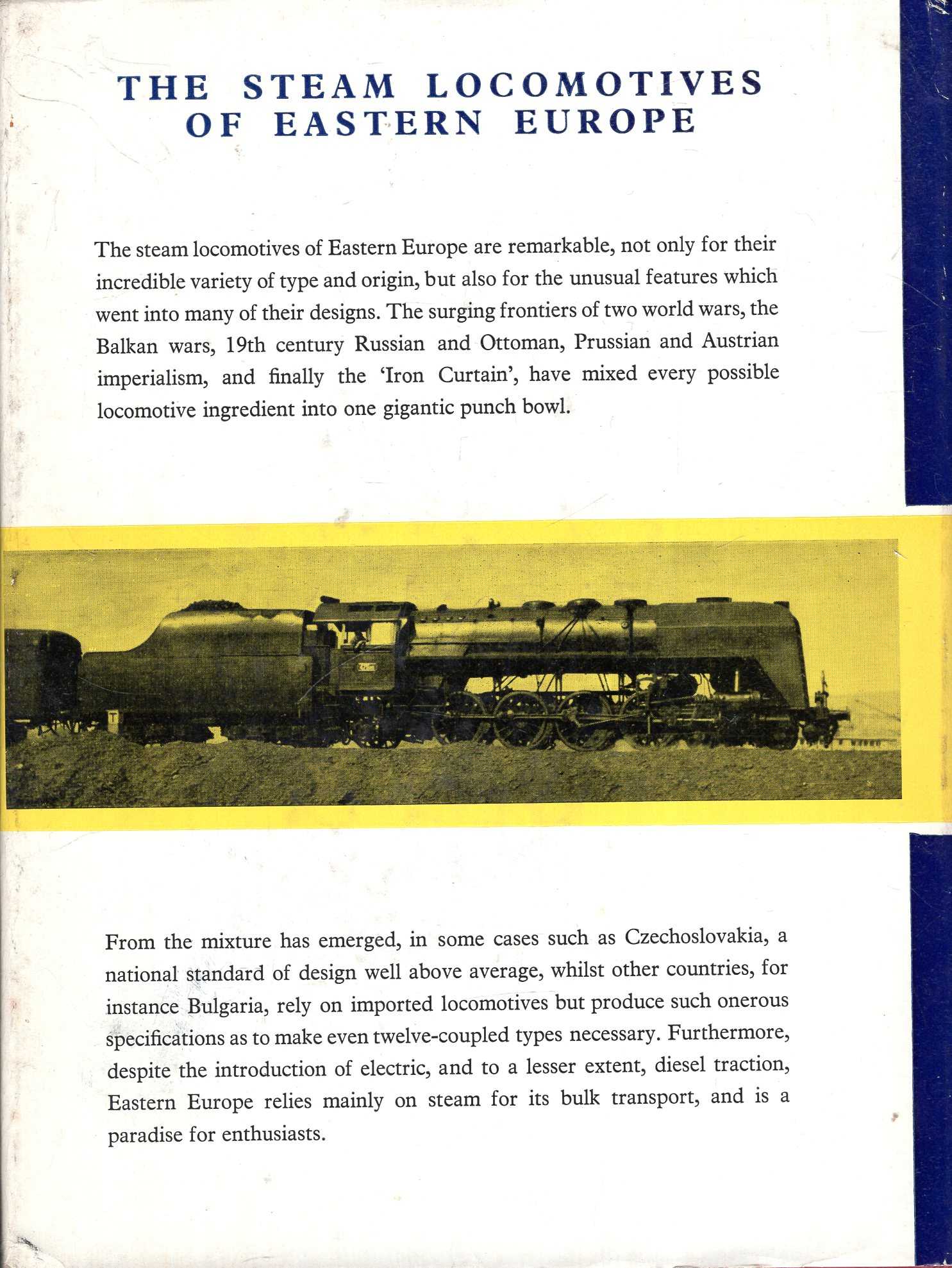 The Steam Locomotives of Eastern Europe by Durrant, A E: Good