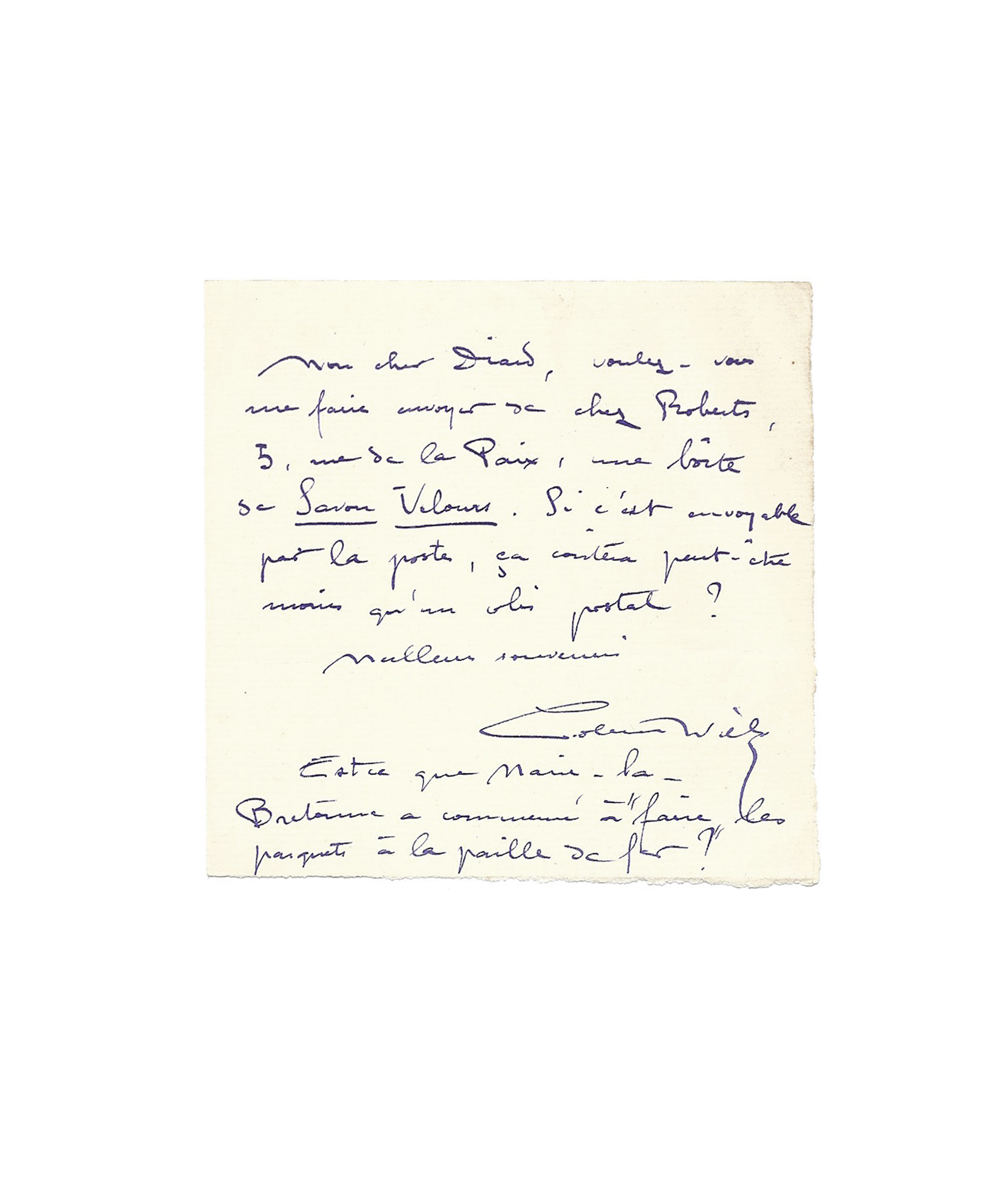 [Signé] COLETTE [Bon]