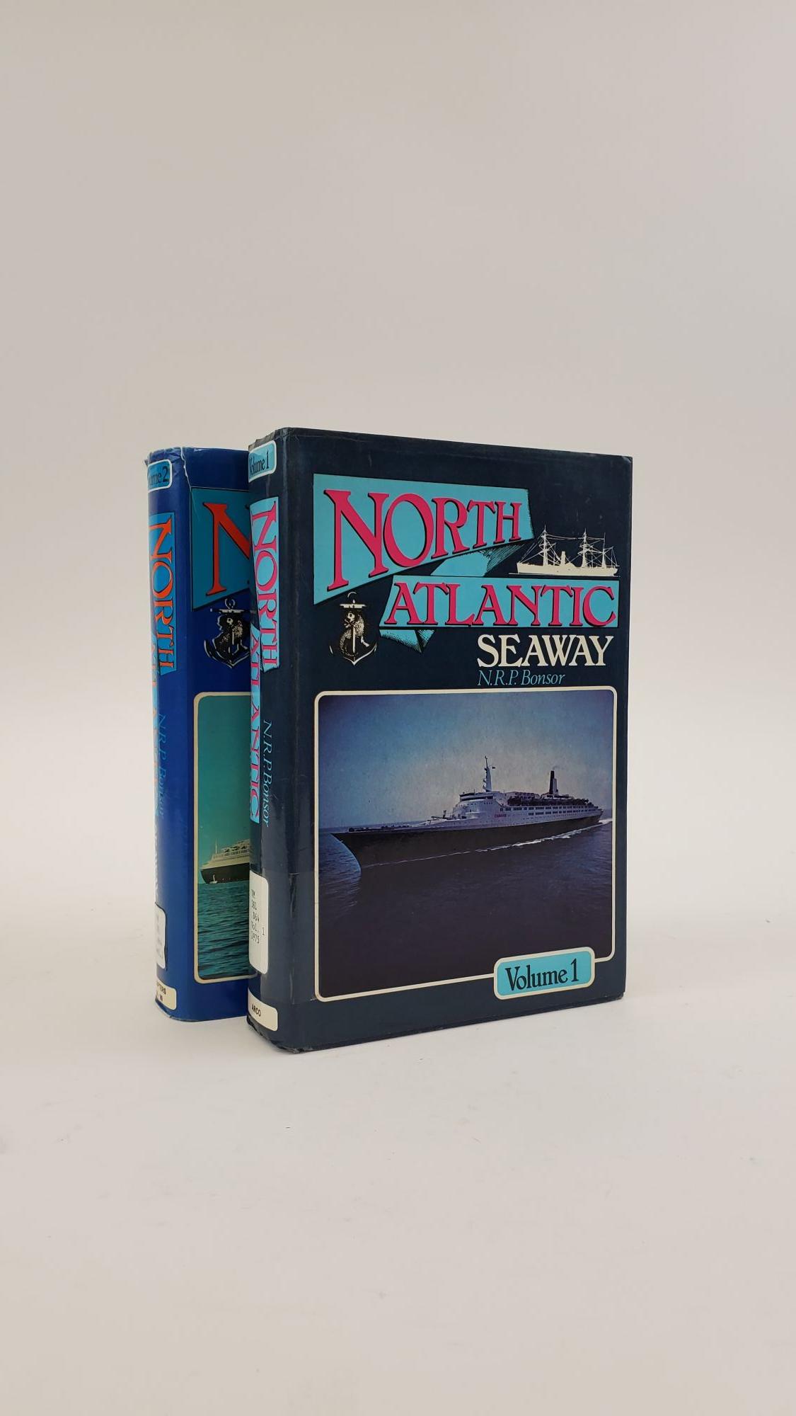 NORTH ATLANTIC SEAWAY [TWO VOLUMES] - Bonsor, N. R. P.; Isherwood, J. H. [Illustrator]