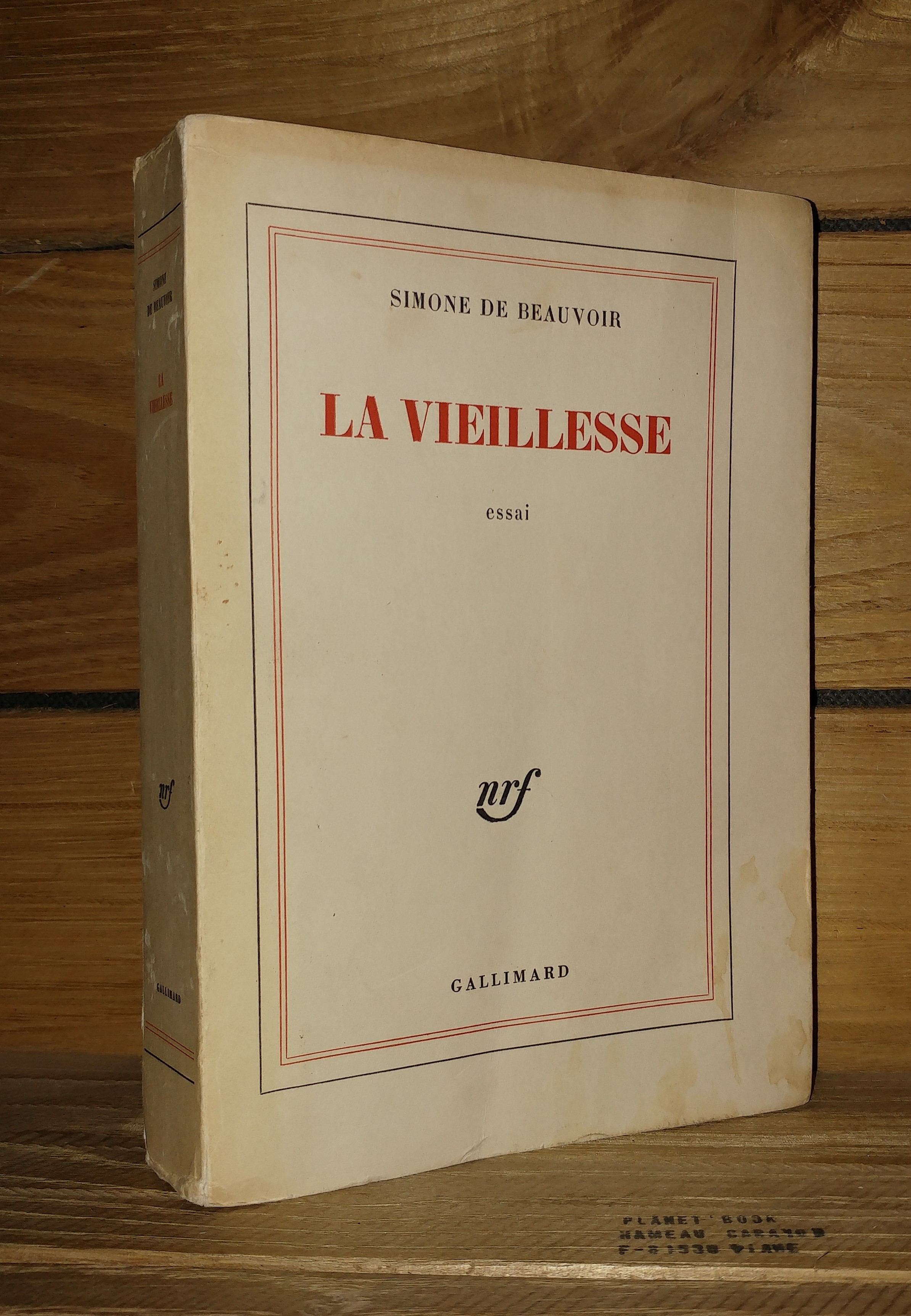 LA VIEILLESSE by BEAUVOIR Simone de: Bon Couverture souple (1970) 1re ...