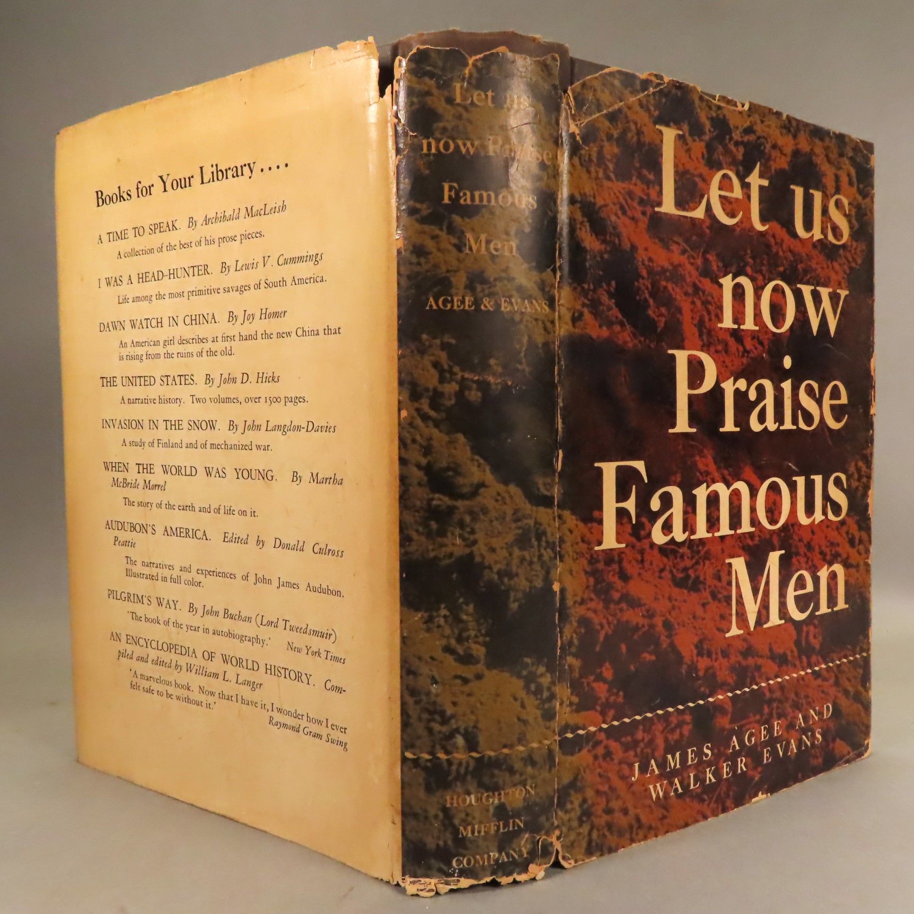 Let us now praise famous men three tenant families by james agee and