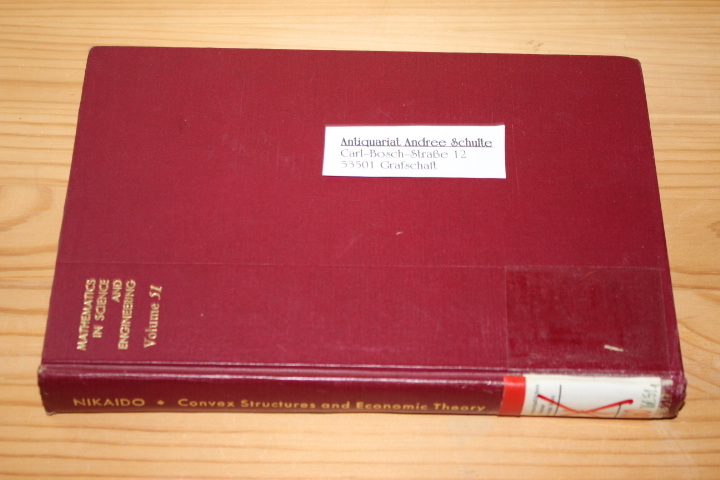 Convex Structures and Economic Theory: 9780125194501