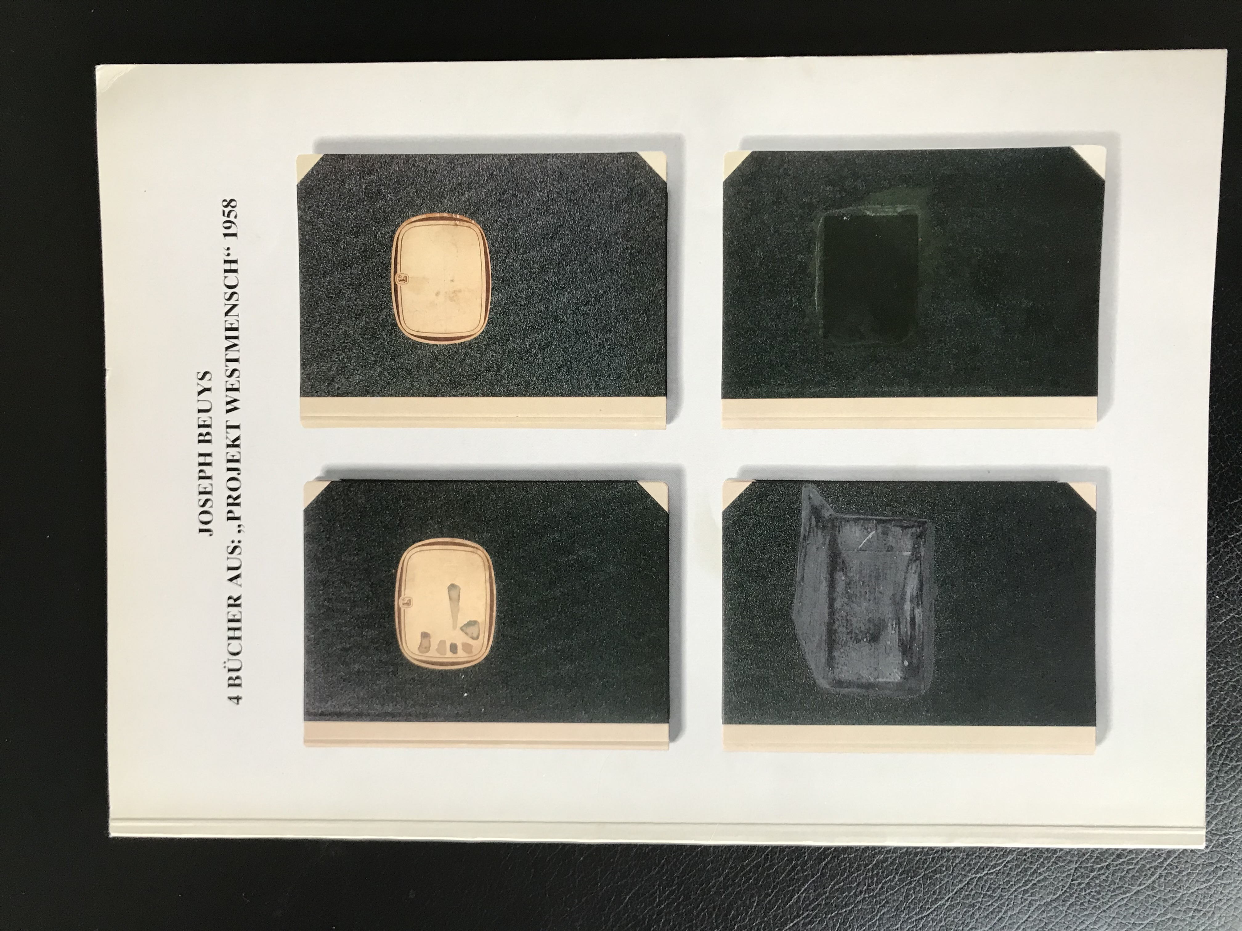 Joseph Beuys : 4 Bücher aus 'Projekt Westmensch' 1958 (German) - Franz-Joachim Verspohl, Hans van der Grinten, Christian Schneegass, Dieter Koepplin