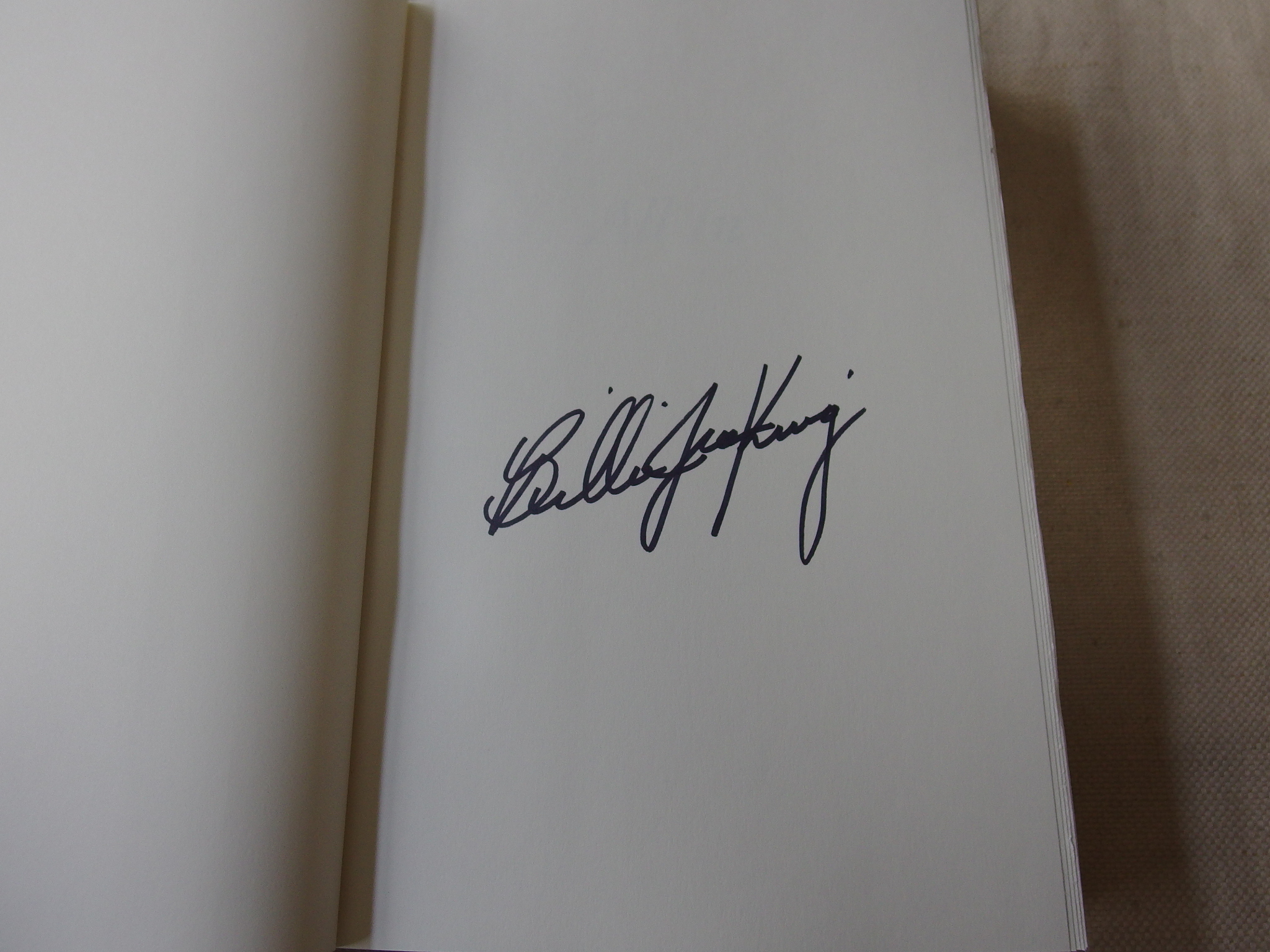 All In: An Autobiography (first edition signed by King) by King, Billie ...