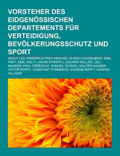 Vorsteher des Eidgenössischen Departements für Verteidigung, Bevölkerungsschutz und Sport