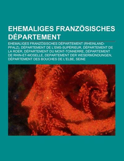 Ehemaliges französisches Département