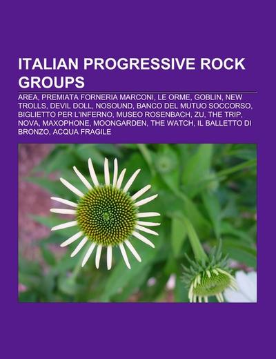 Italian progressive rock groups - Source: Wikipedia