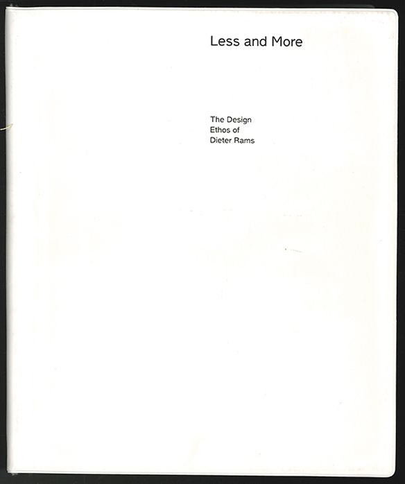 Less and More: The Design Ethos of Dieter Rams. - UEKI-POLET, Keiko - KLEMP, Klaus (Hrsg.).