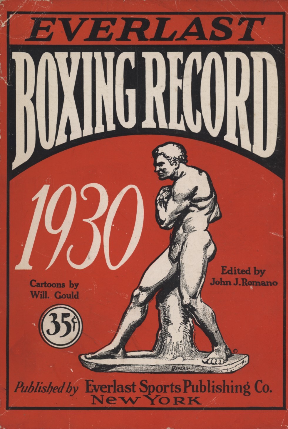 EVERLAST BOXING RECORD FOR 1930 (EVERLAST) [ ]