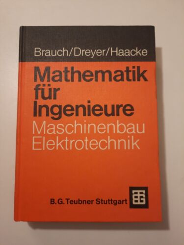 BUCH Teubner-Verlag Mathematik für Ingenieure TOP Eingeschweißt 1985 7. Auflage - Brauch / Dreyer / Haacke