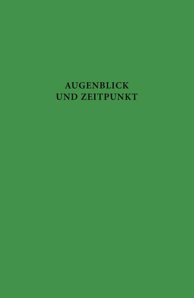 Augenblick und Zeitpunkt. Studien zur Zeitstruktur und Zeitmetaphorik in Kunst und Wissenschaft. Mit Beiträgen von H. Holländer, G. Pochat, P. Gendolla, Th. Krusche, W. Henckmann, J. Metzner, R. Ganslandt, M. Weinrich, J. Pieper, H. H. Mann, A. Stock, P. Hüttenberger, H. Scolnicov, N. Miller, G. Neumann, H. Turk, B. Holländer, D. Schulz, W. Drost, W. Erzgräber, M. Durzak, M. Geier, I. Schneider, Christian W. Thomsen, G. Brandstetter und J. Heinrich. - Holländer, Hans und Christian W. Thomsen (Hg.)