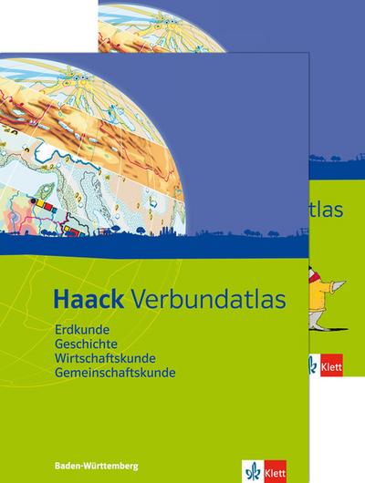 Haack Verbundatlas. Mit Arbeitsheft Kartenlesen. Sekundarstufe I. Ausgabe für Baden-Württemberg - Unknown