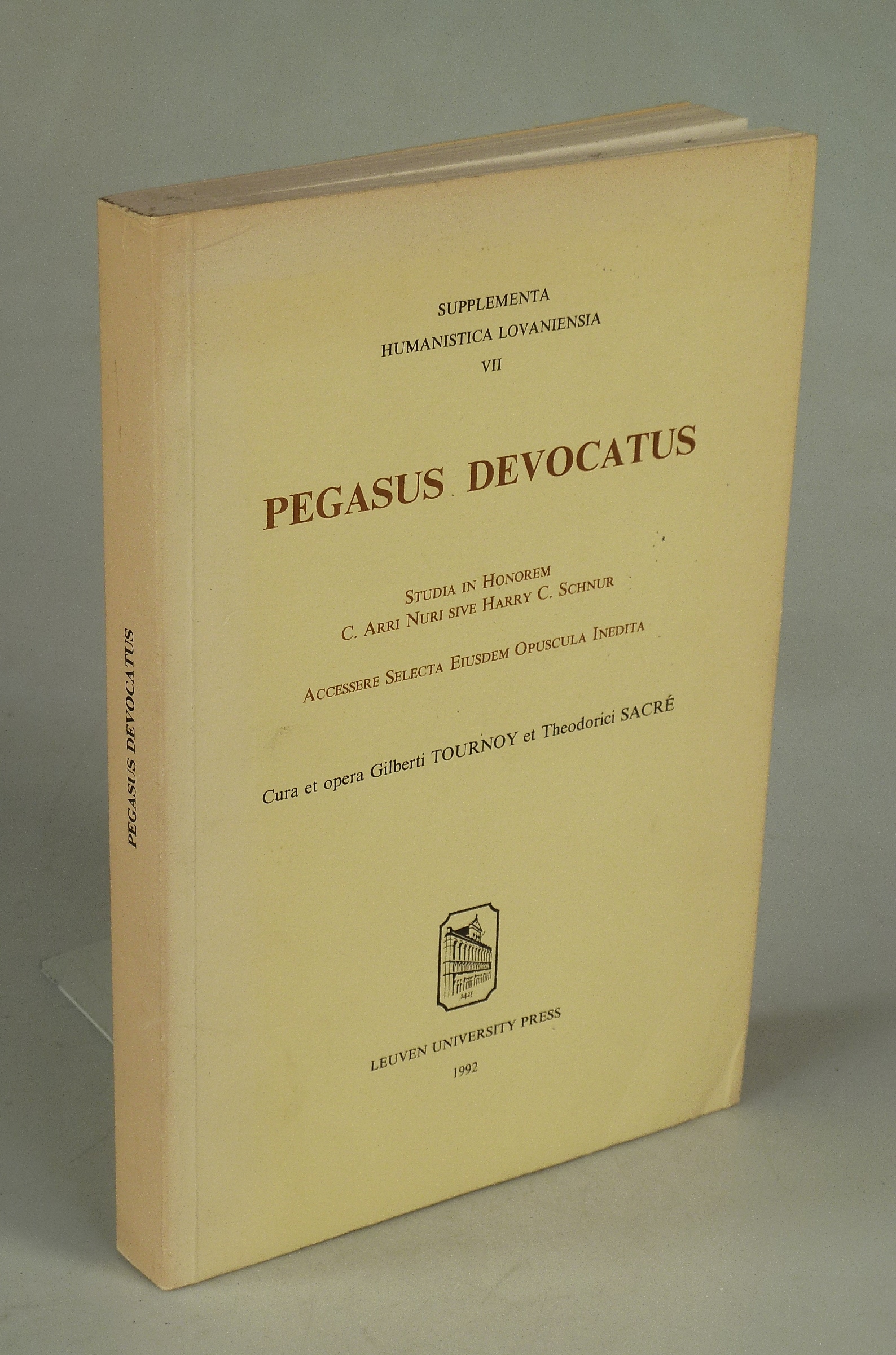 Pegasus devocatus. - TOURNOY, GILBERTI U. THEODORICI SACRÉ (EDIT.).