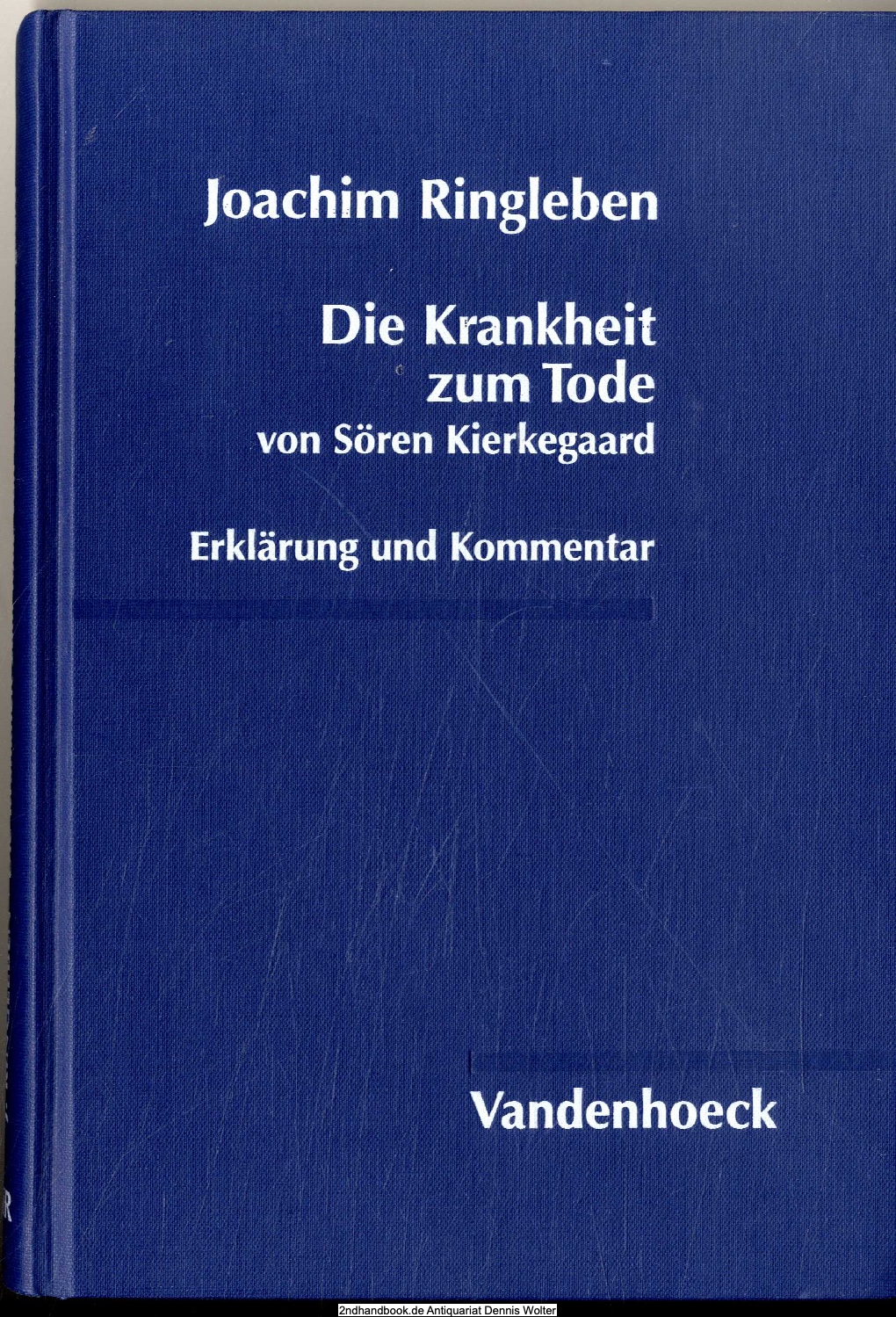 Die Krankheit zum Tode von Sören Kierkegaard : Erklärung und Kommentar - Ringleben, Joachim (Verfasser)