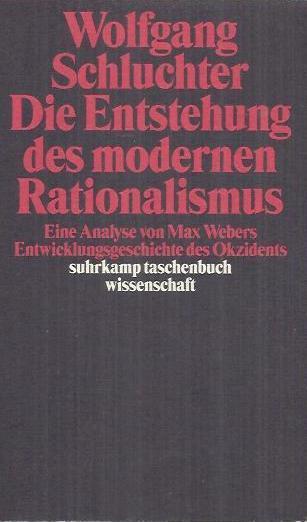 Die Entstehung des modernen Rationalismus: eine Analyse von Max Webers Entwicklungsgeschichte des Okzidents - Schluchter, Wolfgang